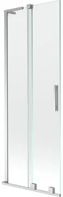 Mexen Velar L, 2-krídlová posuvná vaňová zástena 70 x 150 cm, 8mm číre sklo, chrómový profil, 896-070-003-01-01