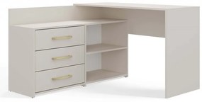 Rohový pc stolík Debio 1 (kašmír). Akcia -18%. Vlastná spoľahlivá doprava až k Vám domov. 1132467