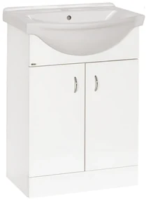 Kúpeľňová skrinka s umývadlom Multi Pro 61x50 cm biela PRO60SOKL | Biano