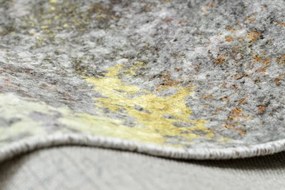 Dywany Łuszczów, Kusový koberec Miro 51463.802 Abstraction grey/gold, 160x220, viacfarebná, kuchyňa