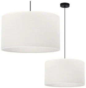 Závesné svietidlo Juta, 1x biele jutové tienidlo, (fi 40cm), b