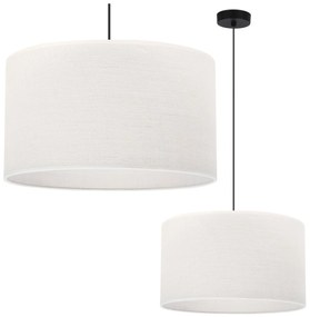 Závesné svietidlo Juta, 1x biele jutové tienidlo, (fi 40cm), b