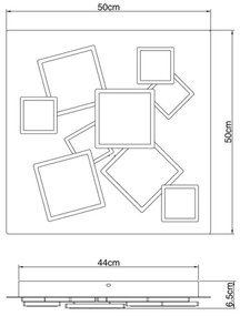 Globo 48290-50 - LED Stmievateľné stropné svietidlo RABEA LED/50W/230V + DO