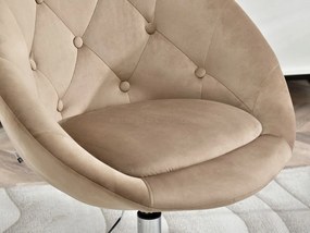 Kreslo Lush 4 (béžová + chrómová). Vlastná spoľahlivá doprava až k Vám domov. 1110269