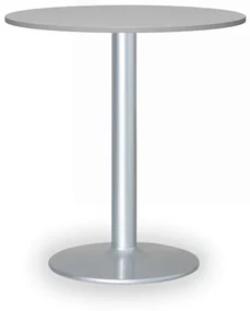 Konferenčný stolík FILIP II, priemer 800 mm, sivá podnož, doska sivá