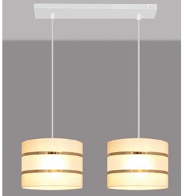 Luster na lanku HELEN 2xE27/15W/230V krémová