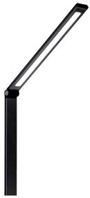 Stolná lampa Platinet 10 W, bezdrôtové nabíjanie + USB, čierna