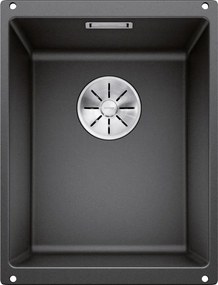 Blanco Subline 320-U, silgranitový drez pod pracovnú dosku 350x460x190 mm, 1-komorový, čierna, BLA-525983