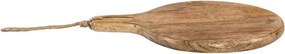 Guľatá kuchynská doštička z mangového dreva Monia - 22*2*30 cm
