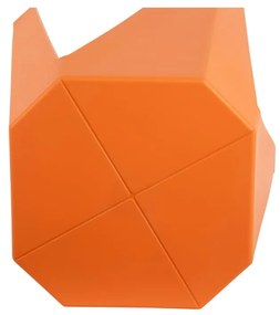Oranžová plastová stolička Cherish – Leitmotiv