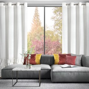 ZATEMŇOVACÍ ZÁVES NA KRÚŽKOCH CARLI 140X250 CM BIELA