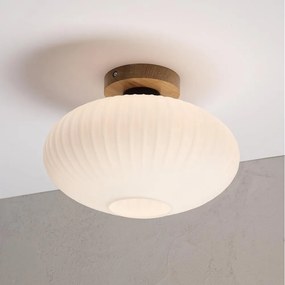 Stropné svietidlo HARMA WOOD 1xE27/15W/230V dub/biela pr. 30 cm