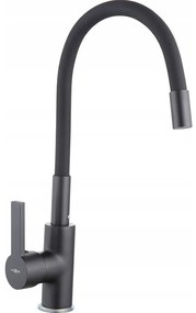 Mexen Bruno - drez granitový 79,5x49,5cm + batéria Flex, 1-komorový, čierna, 6513791010-77-Flex
