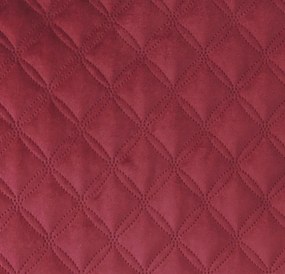 Dekoračný vankúš Christene 45x45 cm, vínový s kosoštvorcami