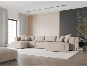Béžová rohová pohovka do "U" Esther - Milo Casa