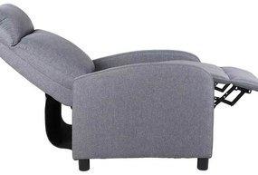 LuxuryForm DESIGN Televízne kreslo RUFO s polohovaním - šedé