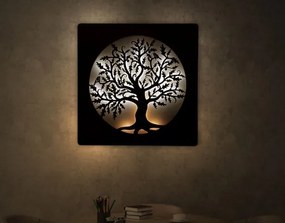 Svietiaci obraz na stenu Strom v kruhu