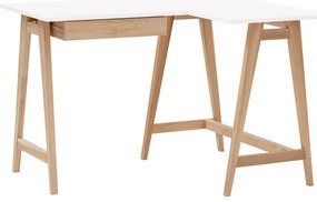 Pracovný stôl s bielou doskou 85x115 cm Luka - Ragaba