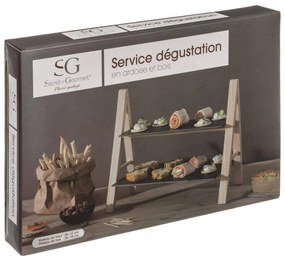 Servírovací podnos Siga tmavošedý