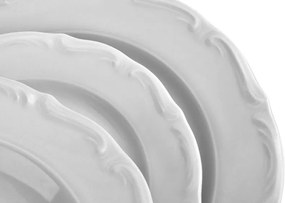 Ćmielóv tanierová súprava  Maria Teresa biela 18-dielná