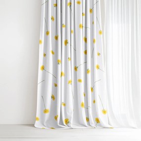 Goldea bavlnený záves - púpavy 240x150 cm