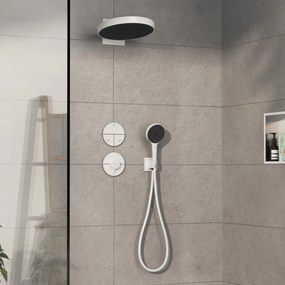 Hansgrohe ShowerSelect Comfort S, termostat pod omietku pre 1 spotrebič a ďalší výtok, biela matná, HAN-15562700