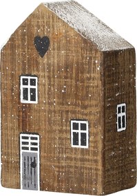 Dekorácia Snow House 12cm natural
