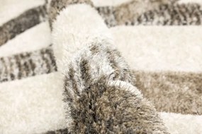 Koberec Shaggy California Y529G béžový / hnedý