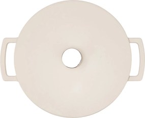 Elmich Smaltovaný liatinový hrniec Ember 28 cm krémovo biely