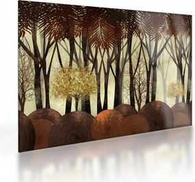 Sklenený obraz - Dekoratívne les (70x50 cm)