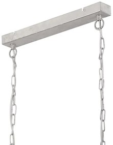 Luster na reťazi NOEMI 2xE27/60W/230V strieborná
