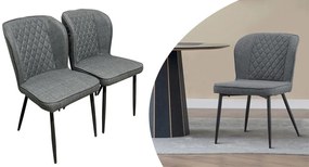 Leo jedálenská stolička, 2 kusy, sivá