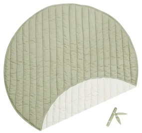 Zelená krémová detská hracia podložka Bamboo Leaf – Lorena Canals