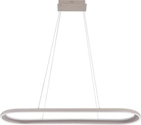 LED luster na lanku CASHMERE LED/80W/230V 30x100 cm béžový