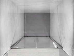 Mexen Exo, dvojkrídlové výklopné dvere 100x200 cm, 6mm číre sklo, chrómový profil, 8182-100-000-01-00