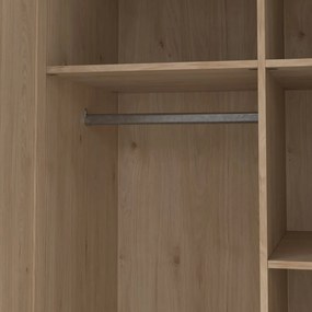 Šatníková skriňa v dekore duba v prírodnej farbe 99x200x62 cm Billund – Tvilum