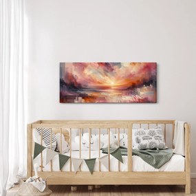 Obraz - Maľované červánky (120x50 cm)