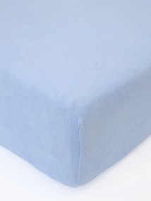 Froté plachta 180 × 200 cm - svetlo modrá