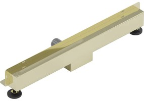 Mexen Flat nerezový sprchový žľab na stenu 70 cm vzor 2v1, zlatá, 1530070
