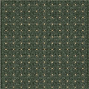 Condor Carpets, Kusový koberec Udinese zelený štvorec, 300x300, zelená, chodba / predsieň