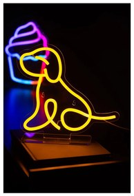 Žltá detská lampička Sitting Dog – Leitmotiv