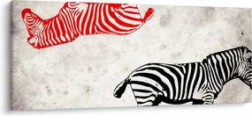 Obraz - Zebry (120x50 cm)
