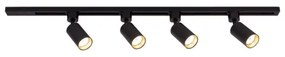 Bodové svietidlo do lištového systému TRACER, 4xGU10/10W/230V, 1 m, čierna