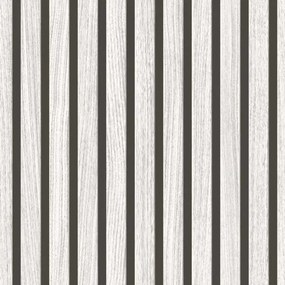 Papierové tapety na stenu IMPOL 277776, rozmer 10,05 m x 0,53 m, lamely dub biely, IMPOL TRADE