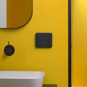 Solight 5B322B - Vonkajšia vstavaná podlahová zásuvka IP55 čierna obdĺžnikový
