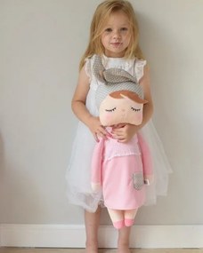 Mojkáčik - Spiaca bábika Angela ružová XL 70 cm