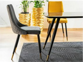 SI Klavírna zamatová stolička sivý