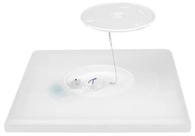 LED kúpeľňové stropné svietidlo NIVERA LED/12W/230V IP54 22,5x22,5 cm biele