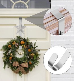 Tutumi Tutumi, vešiak na vianočnú dekoráciu dverí 37cm, oceľ, CHR-08510