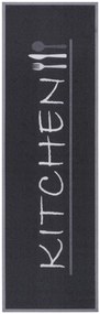 Hanse Home, Behúň Cook & Clean 105725 Black White, 50x150, šedá, kuchyňa